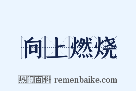 向上燃烧是什么意思的图片